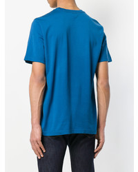 T-shirt girocollo stampata blu di Ps By Paul Smith