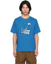 T-shirt girocollo stampata blu di Rassvet