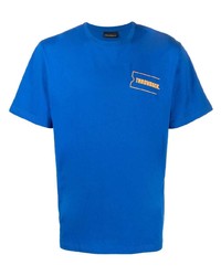 T-shirt girocollo stampata blu di Throwback.