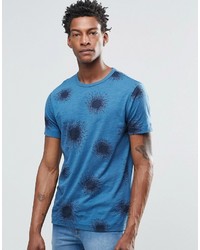 T-shirt girocollo stampata blu di YMC