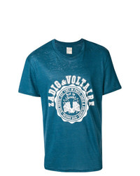 T-shirt girocollo stampata blu di Zadig & Voltaire