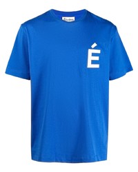 T-shirt girocollo stampata blu di Études