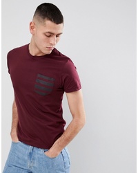 T-shirt girocollo stampata bordeaux di French Connection