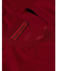 T-shirt girocollo stampata bordeaux di Dolce & Gabbana