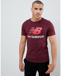 T-shirt girocollo stampata bordeaux di New Balance