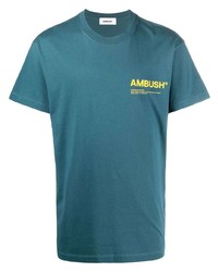 T-shirt girocollo stampata foglia di tè di Ambush