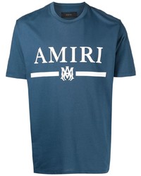 T-shirt girocollo stampata foglia di tè di Amiri