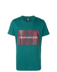 T-shirt girocollo stampata foglia di tè di Calvin Klein Jeans