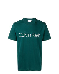 T-shirt girocollo stampata foglia di tè di Calvin Klein