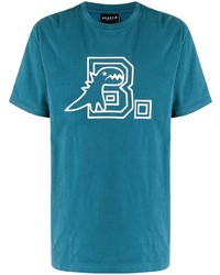T-shirt girocollo stampata foglia di tè di SPORT b. by agnès b.