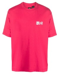 T-shirt girocollo stampata fucsia di Levi's