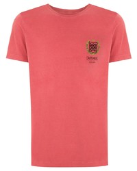 T-shirt girocollo stampata fucsia di OSKLEN
