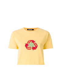 T-shirt girocollo stampata gialla di Adaptation