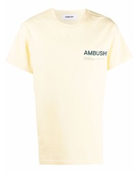 T-shirt girocollo stampata gialla di Ambush
