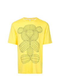 T-shirt girocollo stampata gialla di Blackbarrett