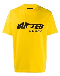 T-shirt girocollo stampata gialla di Botter