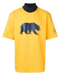 T-shirt girocollo stampata gialla di Calvin Klein 205W39nyc
