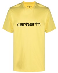 T-shirt girocollo stampata gialla di Carhartt WIP