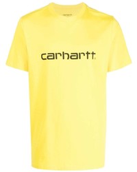 T-shirt girocollo stampata gialla di Carhartt WIP