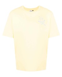 T-shirt girocollo stampata gialla di Carne Bollente