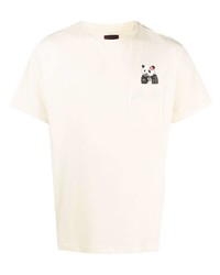 T-shirt girocollo stampata gialla di Clot