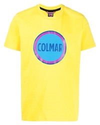 T-shirt girocollo stampata gialla di Colmar