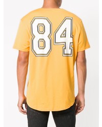 T-shirt girocollo stampata gialla di Dolce & Gabbana
