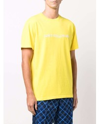 T-shirt girocollo stampata gialla di Nasaseasons