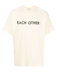 T-shirt girocollo stampata gialla di Each X Other