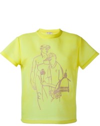 T-shirt girocollo stampata gialla di Emilio Pucci
