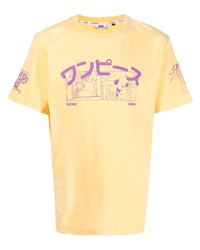 T-shirt girocollo stampata gialla di Gcds