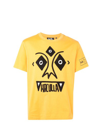 T-shirt girocollo stampata gialla di Haculla