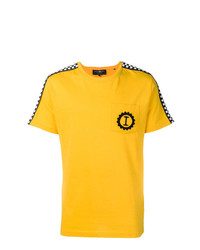 T-shirt girocollo stampata gialla di Hydrogen