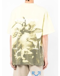T-shirt girocollo stampata gialla di Musium Div.