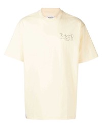 T-shirt girocollo stampata gialla di Izzue