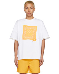 T-shirt girocollo stampata gialla di Jacquemus