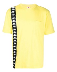 T-shirt girocollo stampata gialla di Kappa