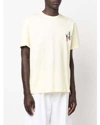 T-shirt girocollo stampata gialla di JW Anderson