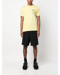 T-shirt girocollo stampata gialla di Calvin Klein
