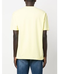 T-shirt girocollo stampata gialla di Karl Lagerfeld