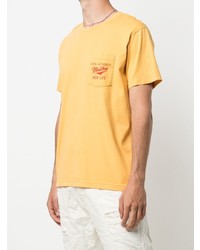 T-shirt girocollo stampata gialla di Local Authority