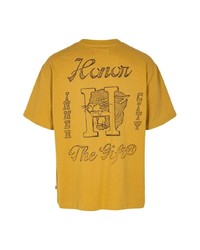 T-shirt girocollo stampata gialla di HONOR THE GIFT