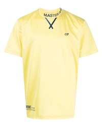 T-shirt girocollo stampata gialla di MASTER BUNNY EDITION
