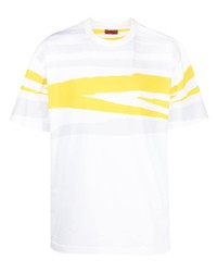T-shirt girocollo stampata gialla di Missoni