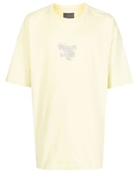 T-shirt girocollo stampata gialla di Musium Div.