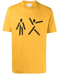 T-shirt girocollo stampata gialla di Norse Projects