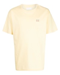 T-shirt girocollo stampata gialla di Off Duty