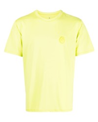 T-shirt girocollo stampata gialla di Ostrya