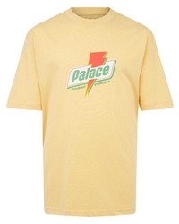 T-shirt girocollo stampata gialla di Palace