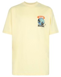 T-shirt girocollo stampata gialla di Pas de Mer